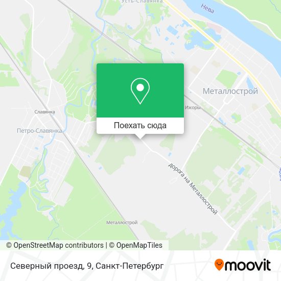 Карта Северный проезд, 9
