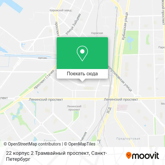 Карта 22 корпус 2 Трамвайный проспект