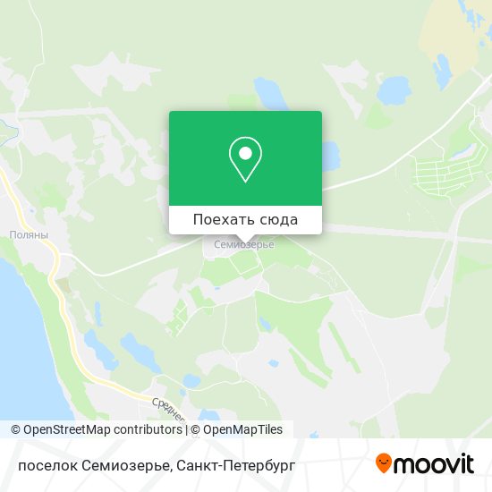 Карта поселок Семиозерье