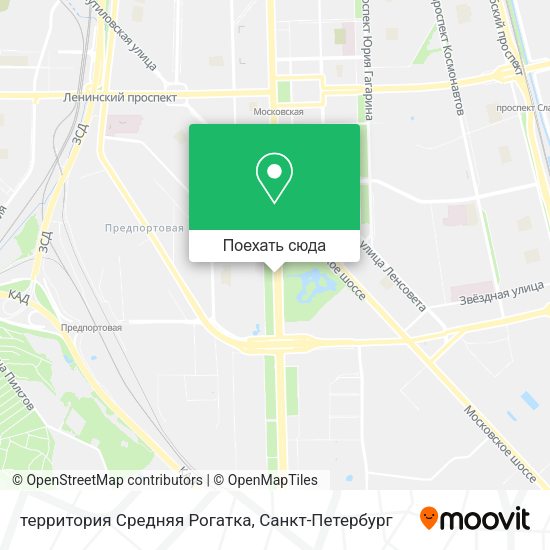 Карта территория Средняя Рогатка