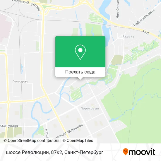 Карта шоссе Революции, 87к2