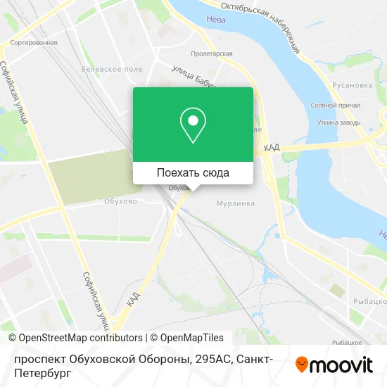 Карта проспект Обуховской Обороны, 295АС