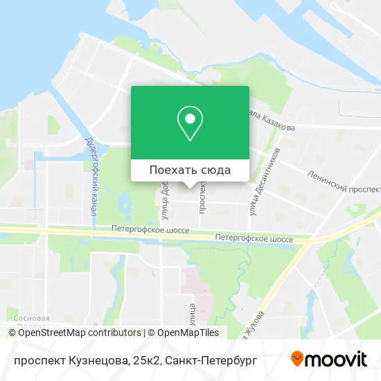 Карта проспект Кузнецова, 25к2