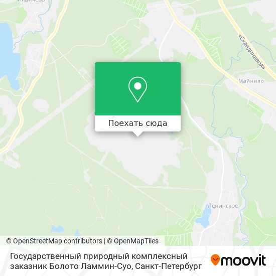 Карта Государственный природный комплексный заказник Болото Ламмин-Суо