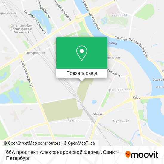 Карта 66А проспект Александровской Фермы