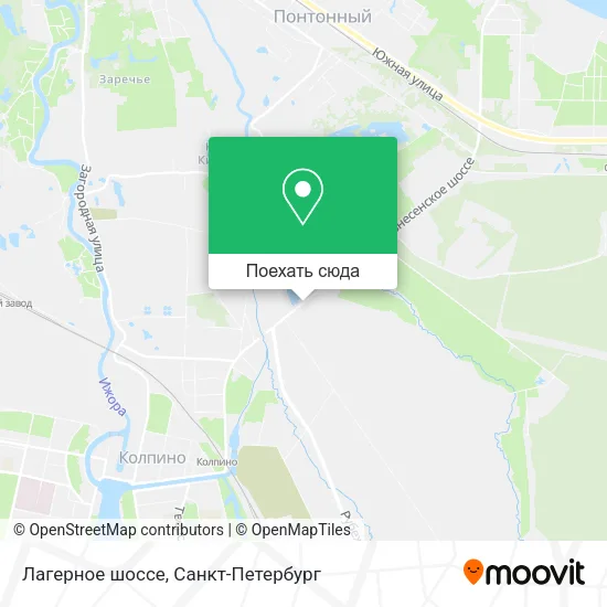 Карта Лагерное шоссе