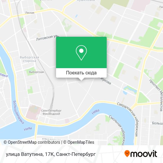 Карта улица Ватутина, 17К