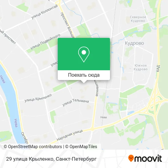 Карта 29 улица Крыленко