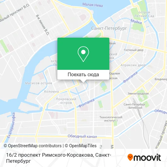 Карта 16 / 2 проспект Римского-Корсакова