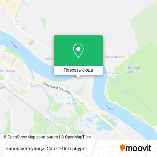 Карта Заводская улица