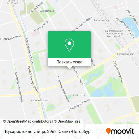 Карта Бухарестская улица, 39к3