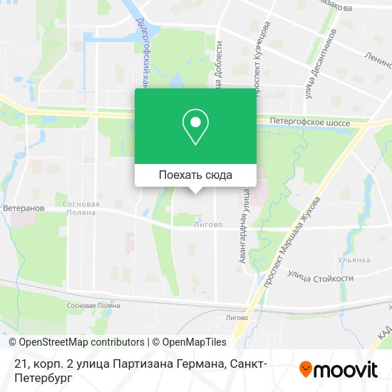 Карта 21, корп. 2 улица Партизана Германа