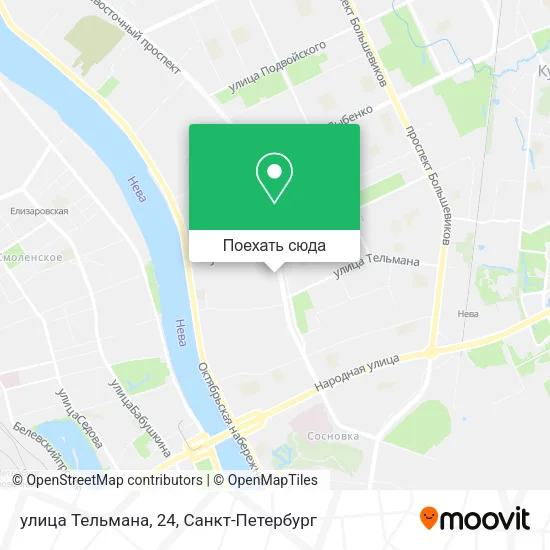 Карта улица Тельмана, 24