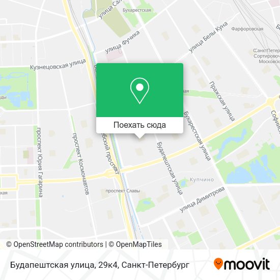 Карта Будапештская улица, 29к4