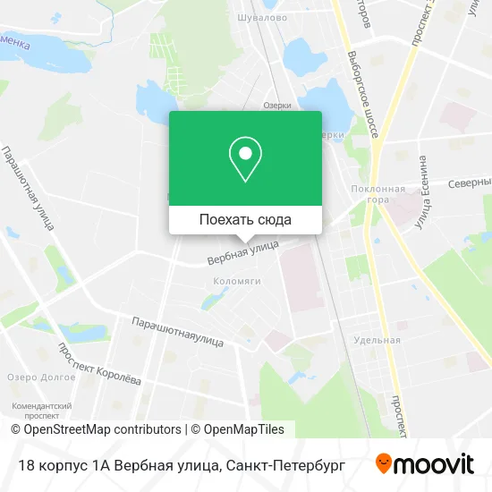 Карта 18 корпус 1А Вербная улица