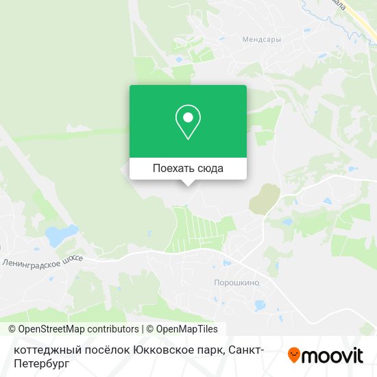 Карта коттеджный посёлок Юкковское парк