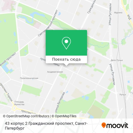 Карта 43 корпус 2 Гражданский проспект