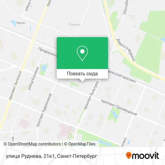 Карта улица Руднева, 21к1