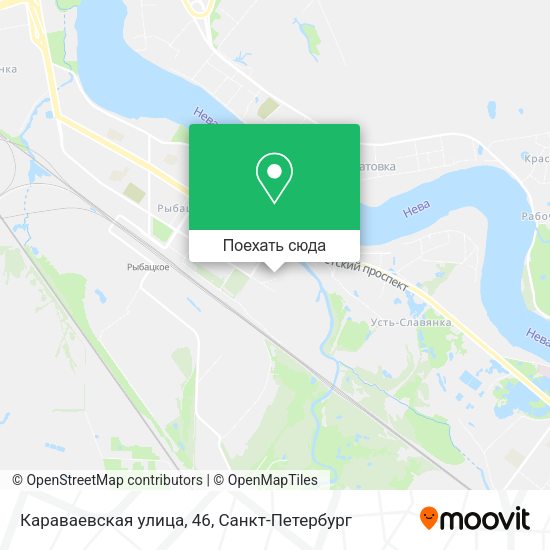 Карта Караваевская улица, 46