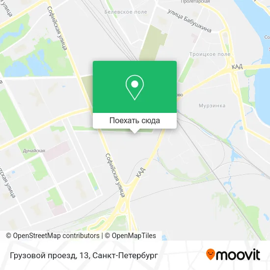 Карта Грузовой проезд, 13