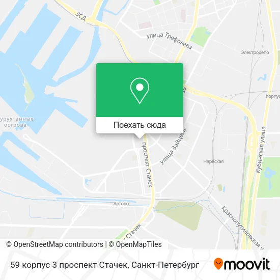 Карта 59 корпус 3 проспект Стачек