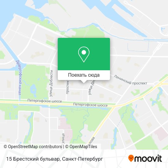 Карта 15 Брестский бульвар