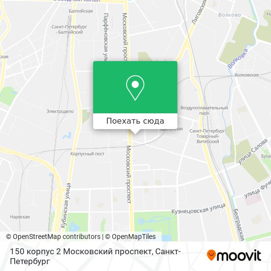 Карта 150 корпус 2 Московский проспект