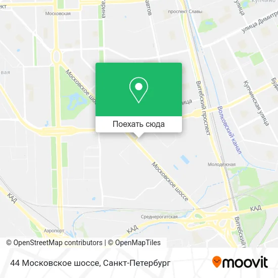 Карта 44 Московское шоссе