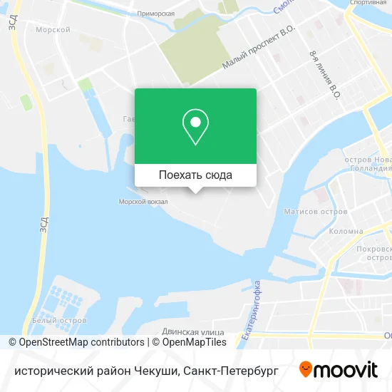 Карта исторический район Чекуши