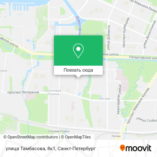 Карта улица Тамбасова, 8к1