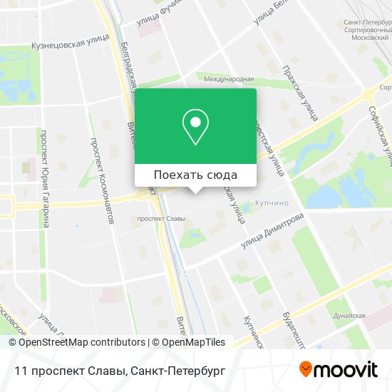 Карта 11 проспект Славы