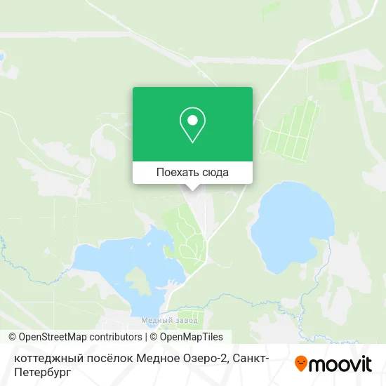 Карта коттеджный посёлок Медное Озеро-2