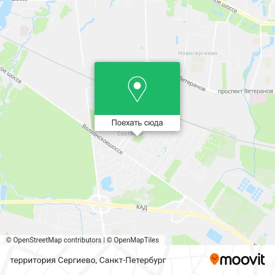Карта территория Сергиево