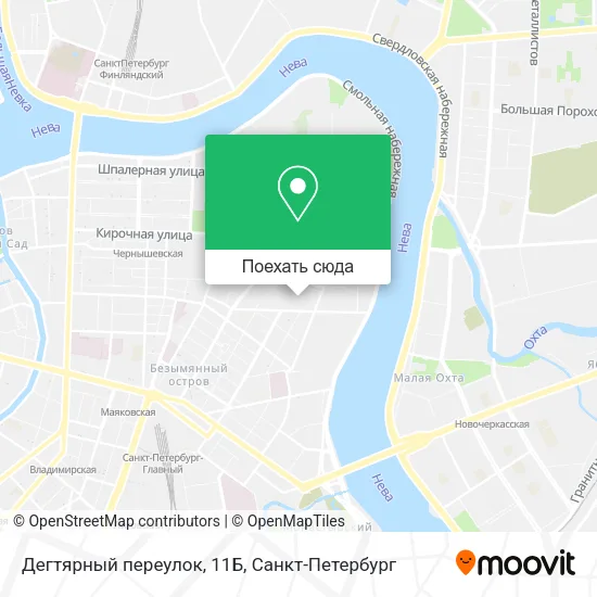 Карта Дегтярный переулок, 11Б