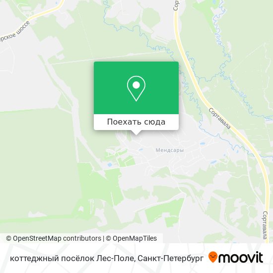Карта коттеджный посёлок Лес-Поле