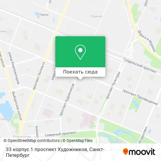 Карта 33 корпус 1 проспект Художников