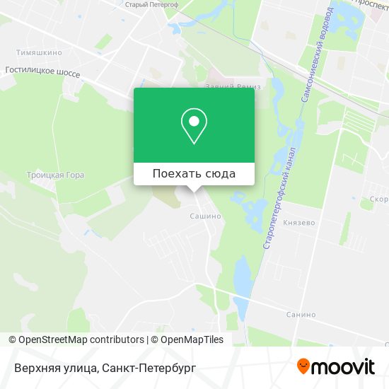 Карта Верхняя улица