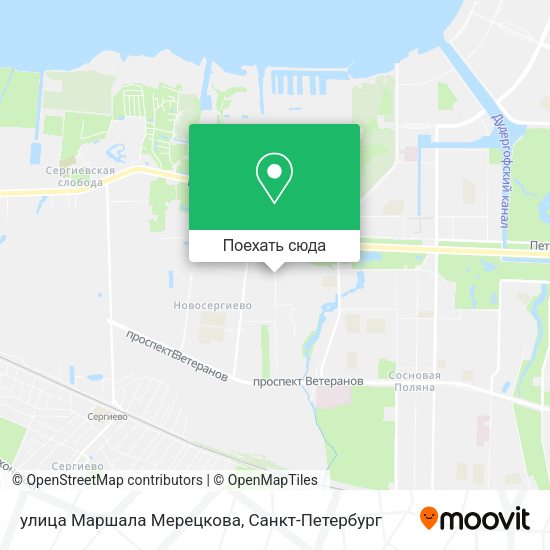 Карта улица Маршала Мерецкова