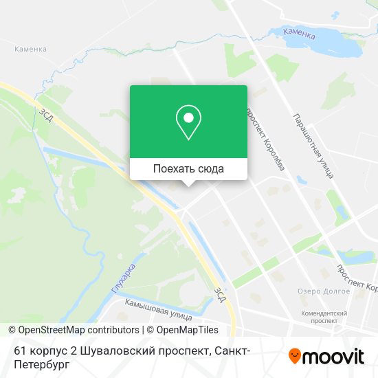 Карта 61 корпус 2 Шуваловский проспект