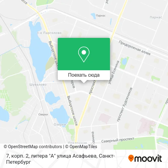 Карта 7, корп. 2, литера "А" улица Асафьева