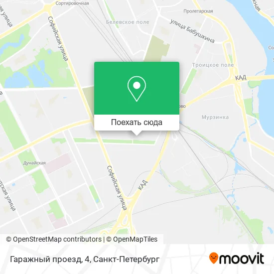 Карта Гаражный проезд, 4