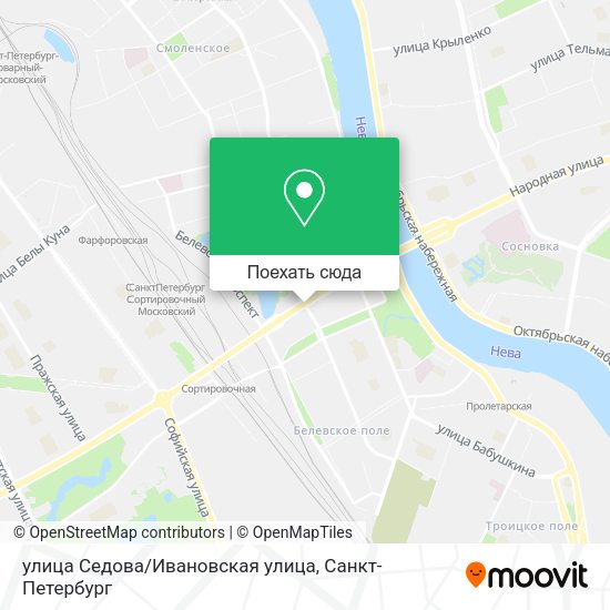 Карта улица Седова/Ивановская улица