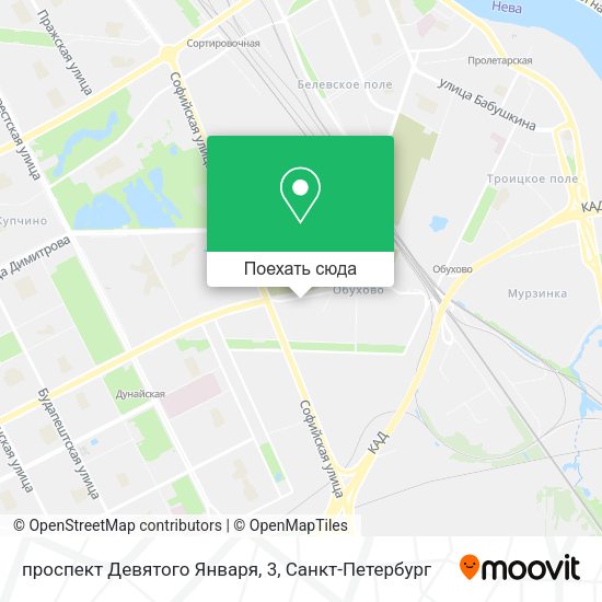 Карта проспект Девятого Января, 3