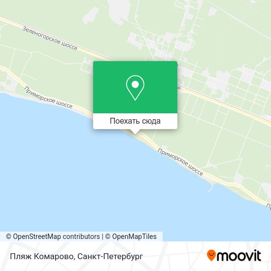 Карта Пляж Комарово