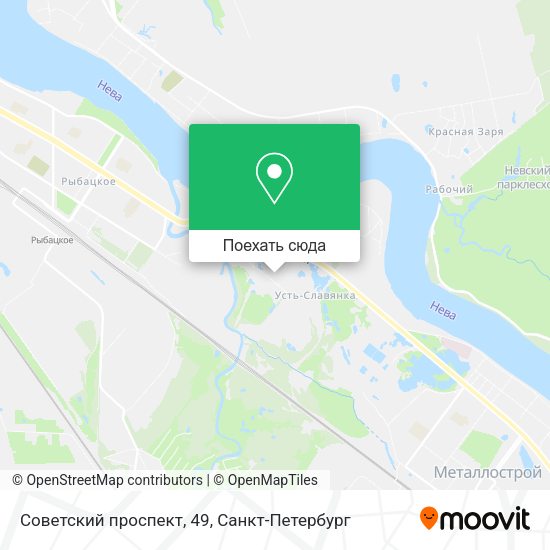 Карта Советский проспект, 49