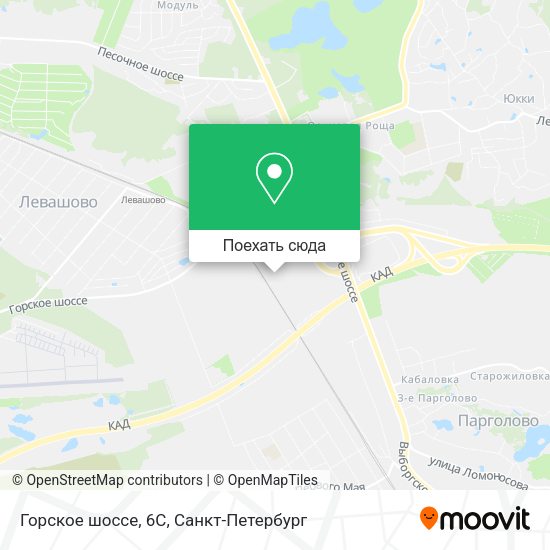 Карта Горское шоссе, 6С