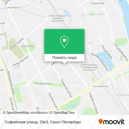 Карта Софийская улица, 33к3
