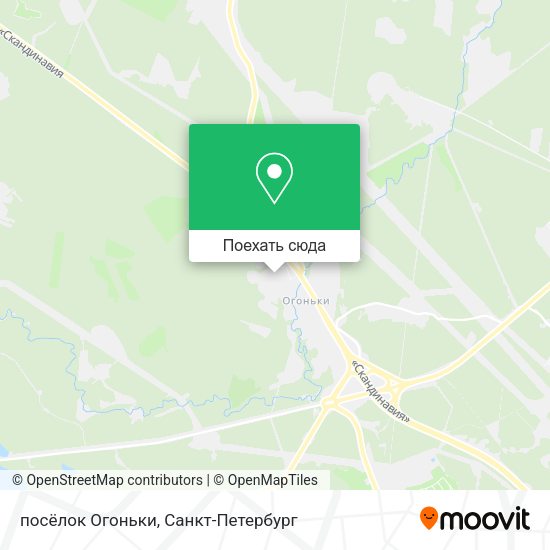Карта посёлок Огоньки
