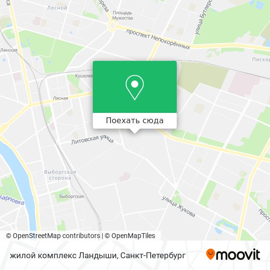Карта жилой комплекс Ландыши