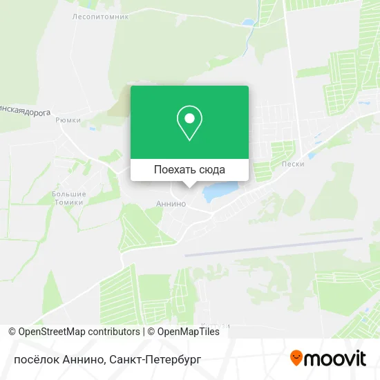 Карта посёлок Аннино